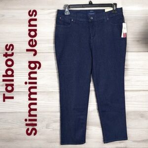 Talbots-NWT size 12 signature slimming dark wash ankle jean. New with tags!